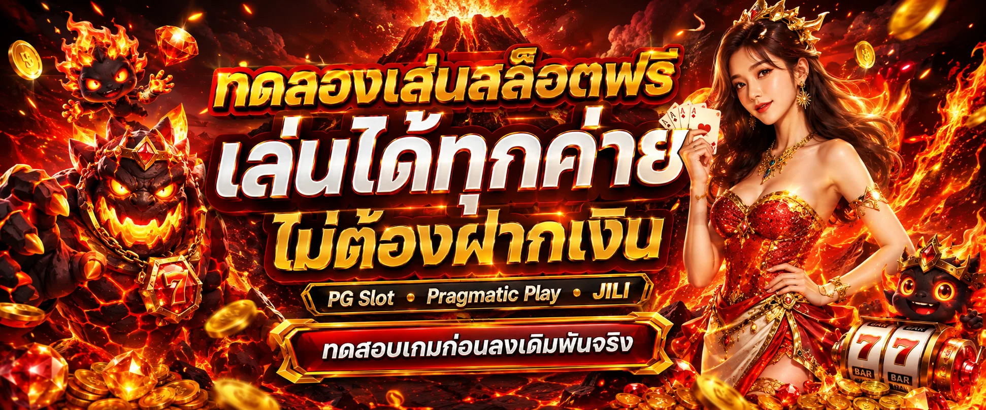 โหมดทดลองเล่นสล็อตฟรีทุกค่ายพร้อมเครดิตจำลอง